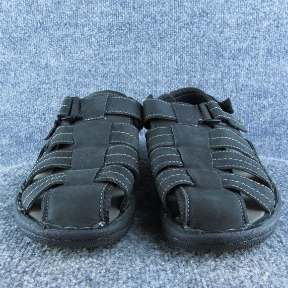 Propét Men Fisherman Shoes Size 9 Extra Wide Black Leather Lace Up - Picture 2 of 10